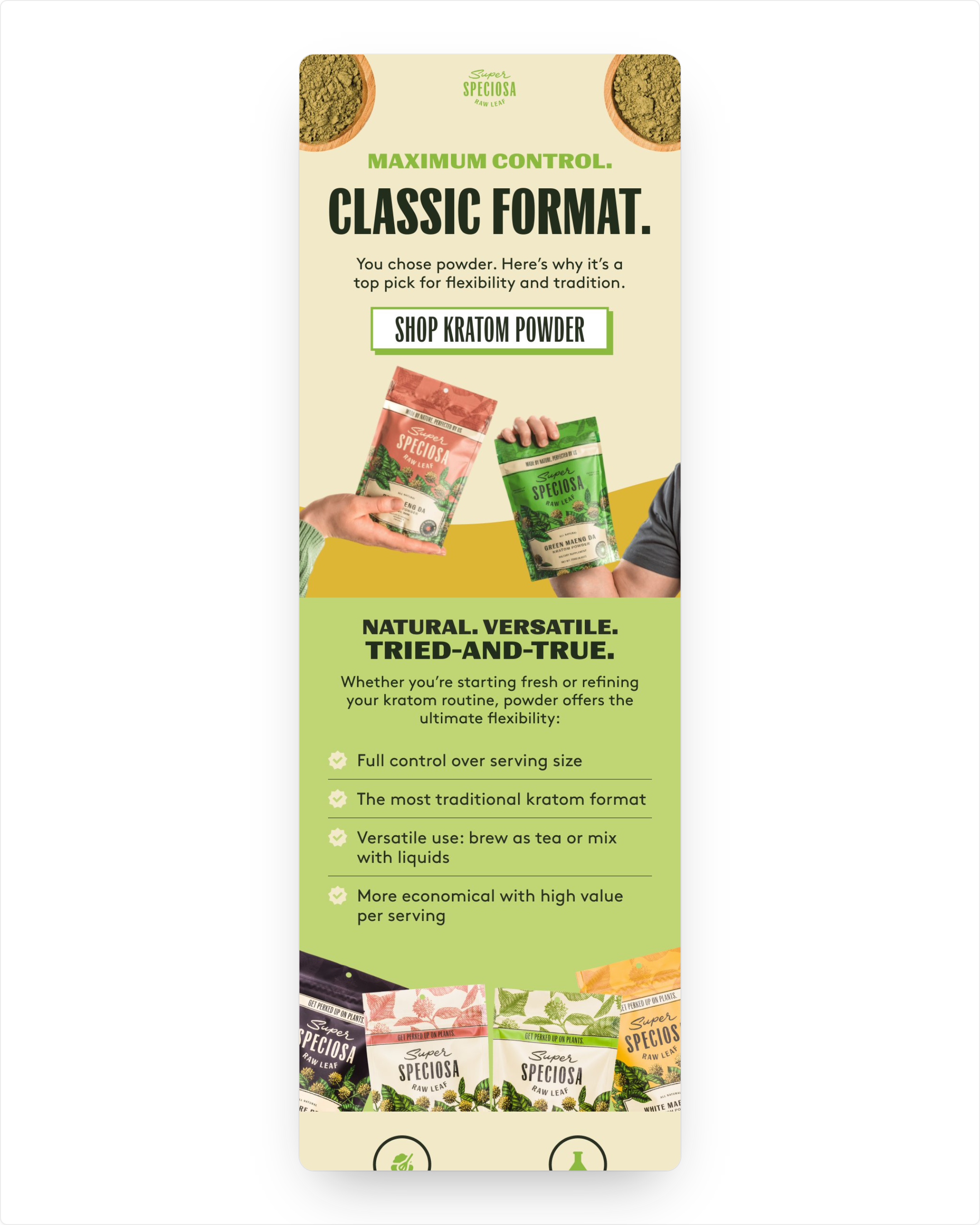 Super Speciosa powder email